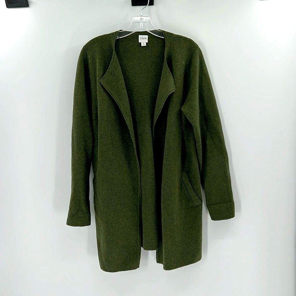 J. Crew Vanessa Open Front Sweater Blazer - Green - Small